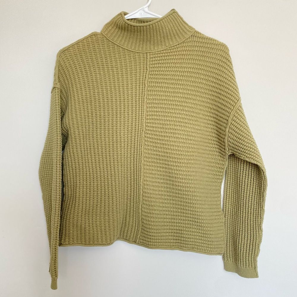 Sonoma Crewneck Sweater Cotton Blend Green Size Small